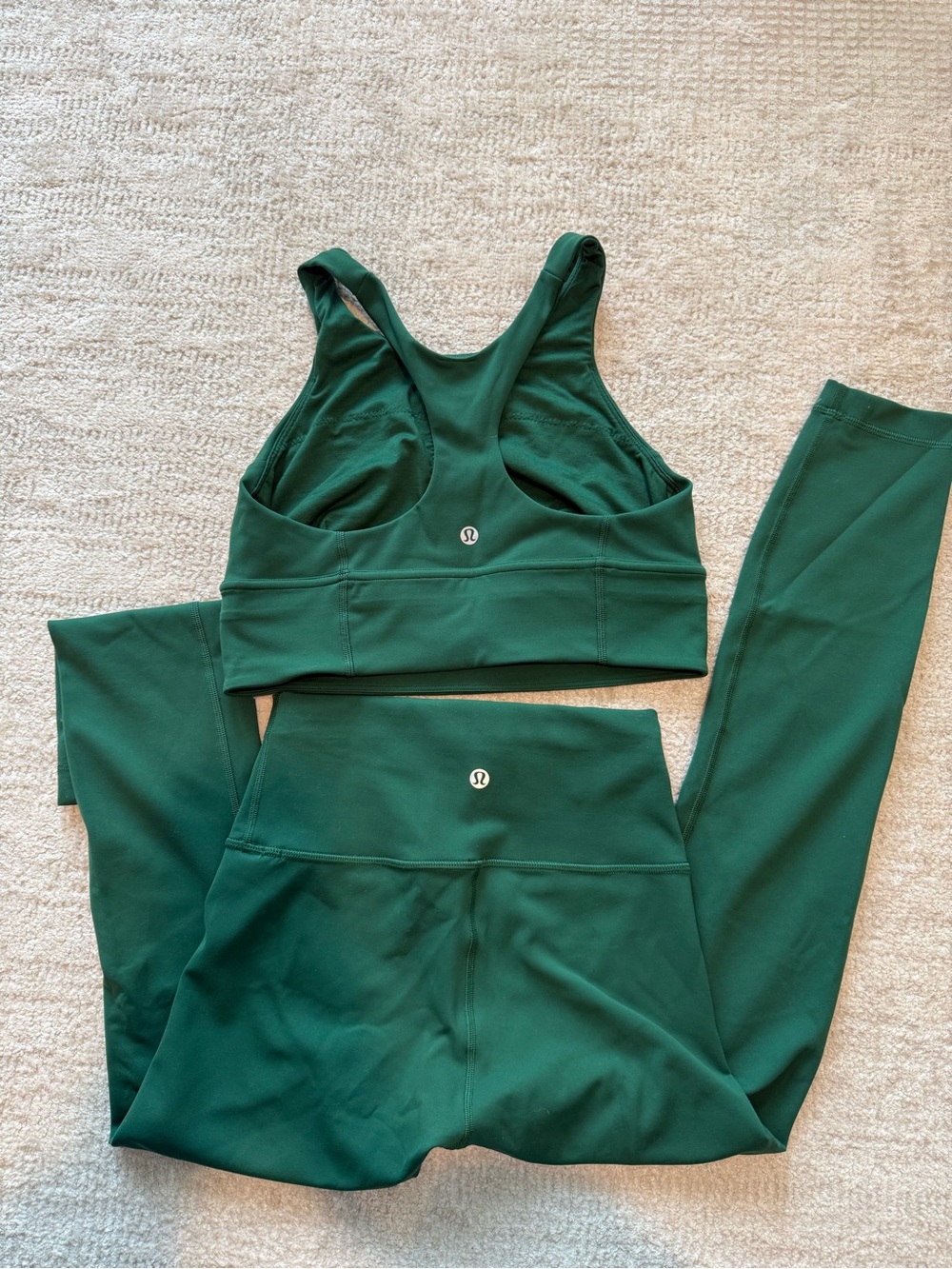 Lululemon Wunder Everlux Set - Everglade Green